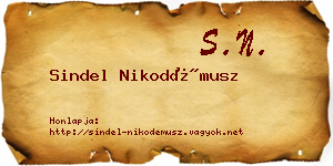 Sindel Nikodémusz névjegykártya
